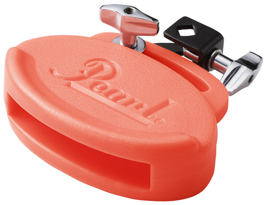 Pearl PBL30 Percussion Red Low Pitch Clave Block and Mount