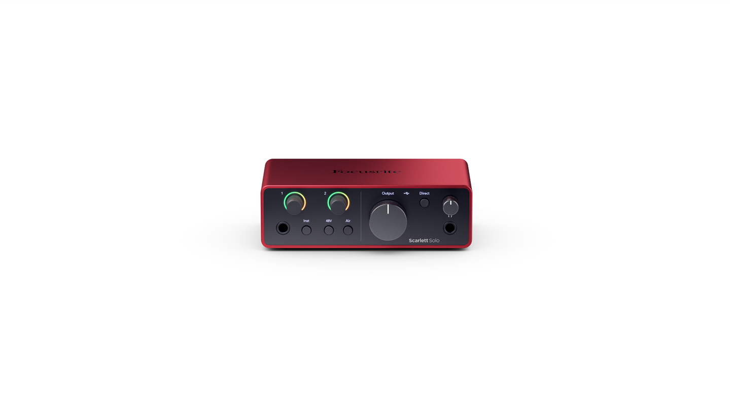 Focusrite Scarlett Solo Studio 4th Gen 2 in 2 out Interface, Condenser Mic And Headphones