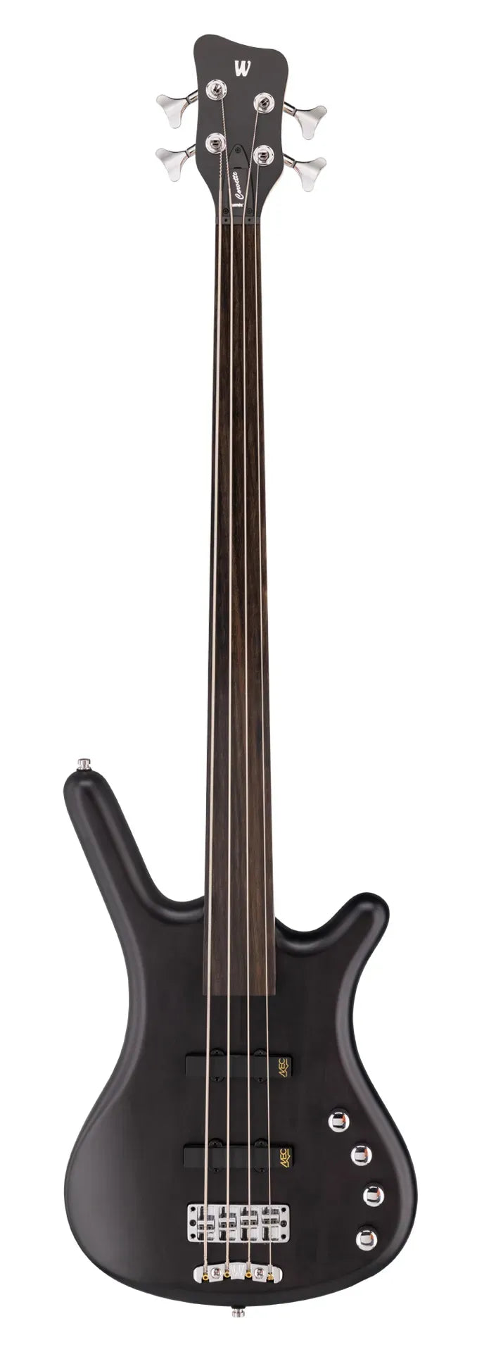 Warwick RockBass Corvette Basic 4-String Fretless in Nirvana Black