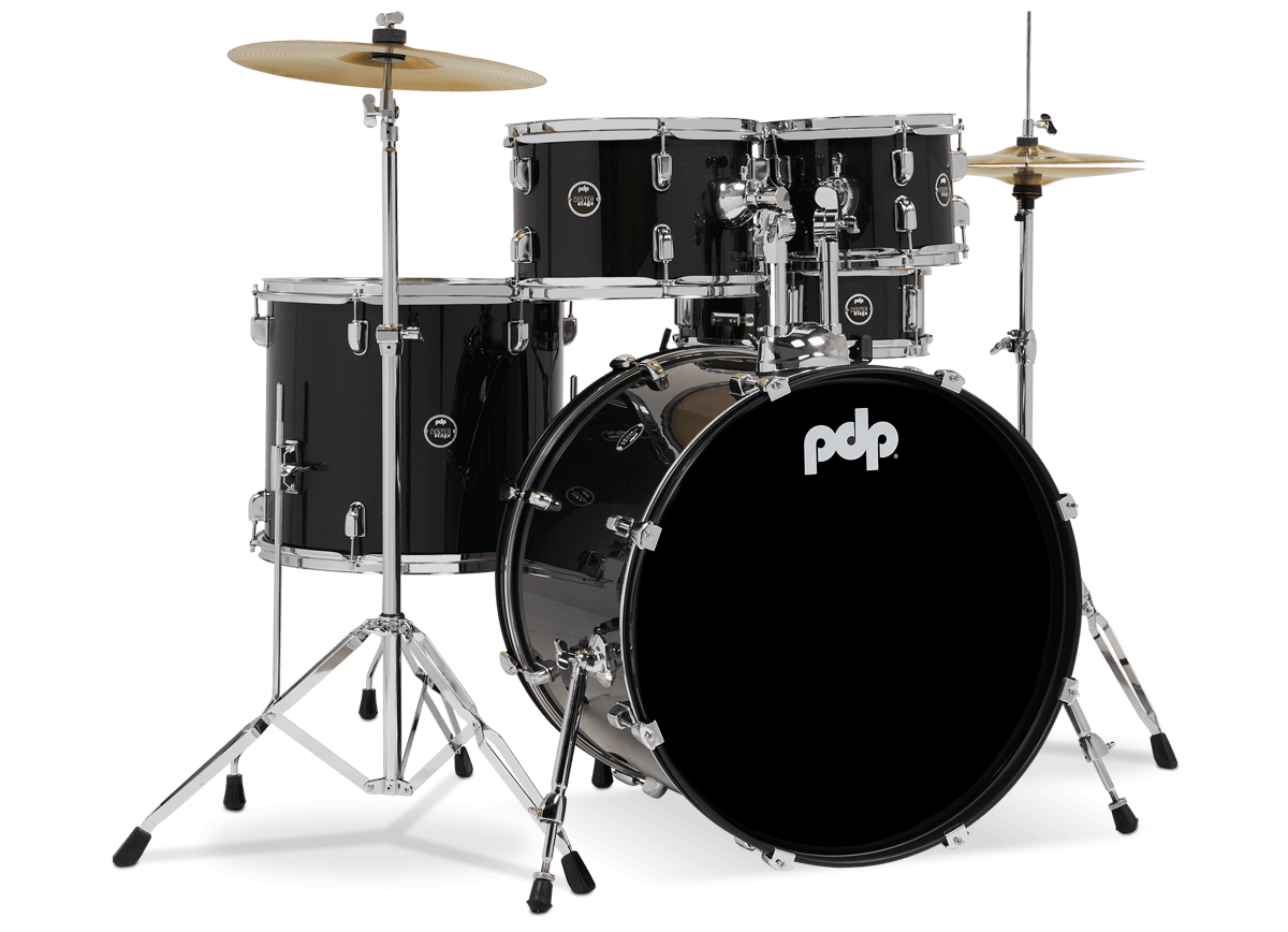 PDP Center Stage 22" 5 Piece Drum Kit in Black Onyx