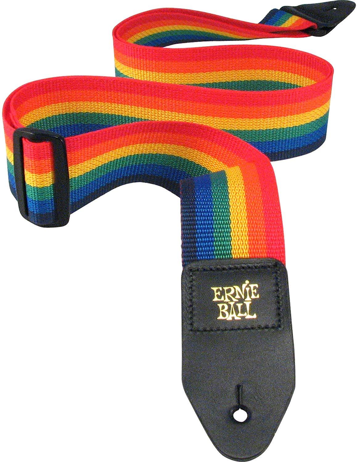 Ernie Ball Polypro Guitar Strap Or Bass Strap in Rainbow