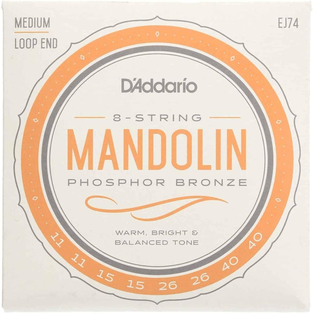 D'Addario EJ74 Mandolin Strings Phosphor Bronze Medium 11-40