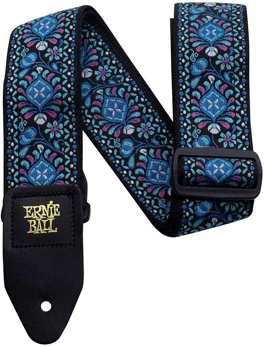 Ernie Ball Jacquard Guitar Strap Or Bass Strap in Indigo Orchid