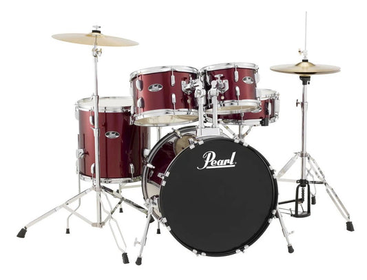 Pearl Roadshow Junior 5 Piece Drum Kit in Red Wine