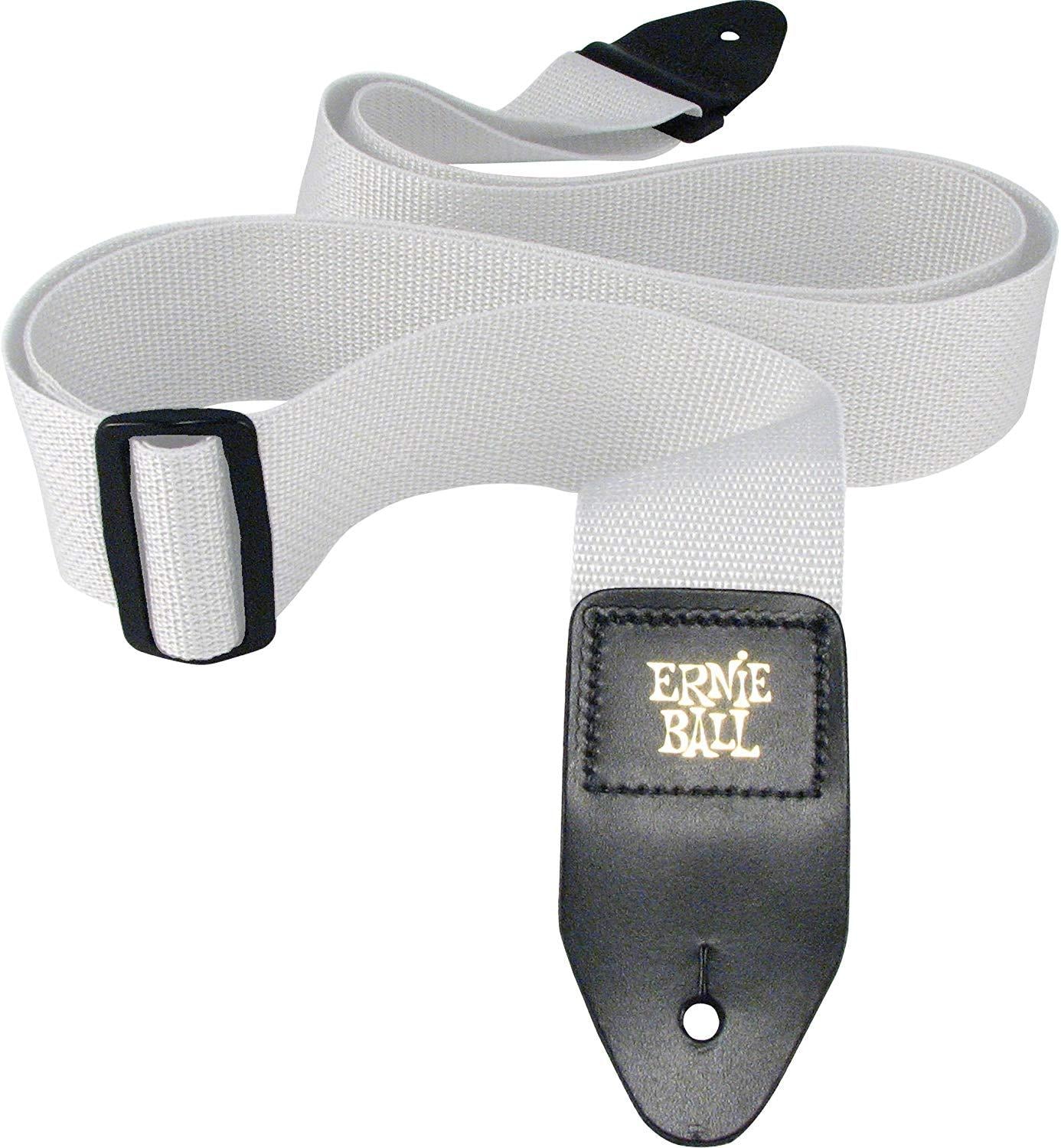 Ernie Ball Polypro Guitar Strap Or Bass Strap in White
