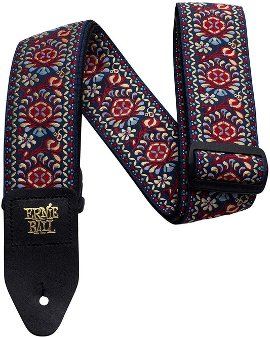 Ernie Ball Jacquard Guitar Strap Or Bass Strap in Royal Bloom