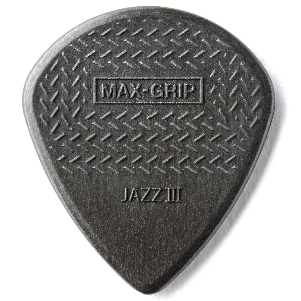 Jim Dunlop Player's Pack Max Grip Jazz III Guitar Pick 6 Pack Carbon Fiber