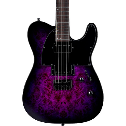 ESP LTD TE-200DX Electric Guitar in Purple Burst