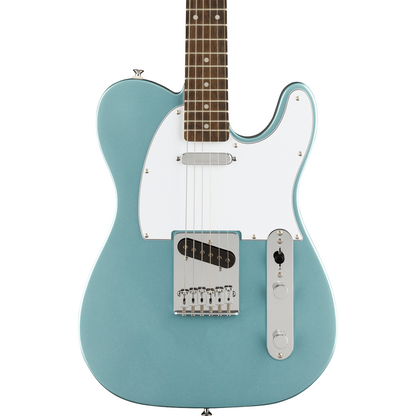 Squier FSR Affinity Series Telecaster, Laurel Fingerboard, White Pickguard in Ice Blue Metallic