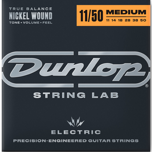 JIM DUNLOP NICKEL WOUND ELECTRIC GUITAR STRINGS 11-50 GAUGE
