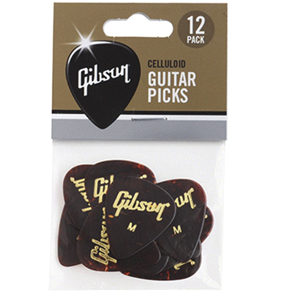 Gibson Tortoise Picks 12 Pack Medium