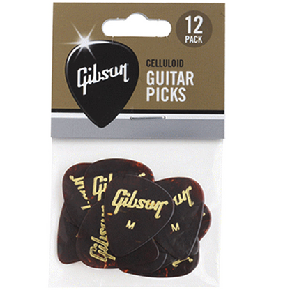 Gibson Tortoise Picks 12 Pack Medium