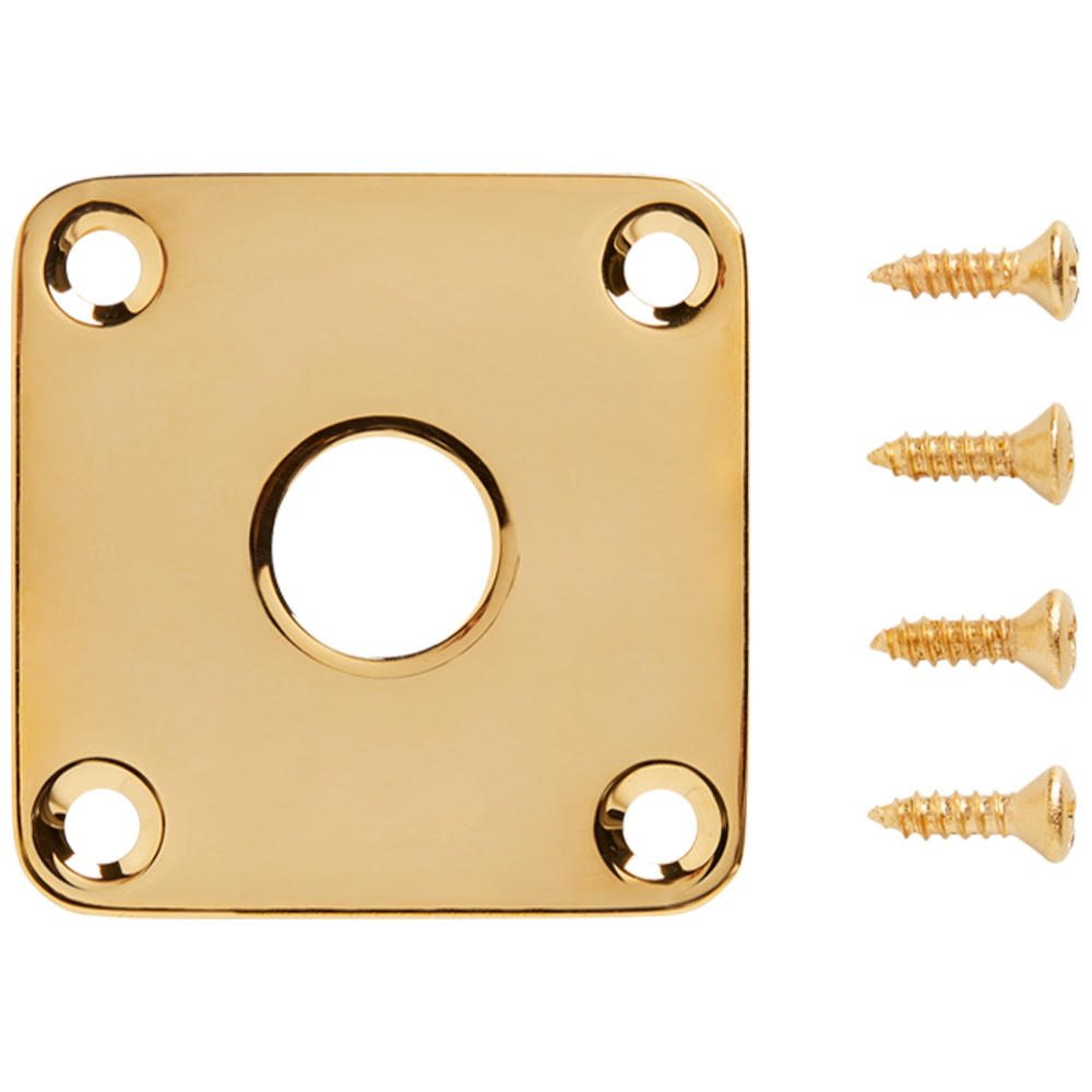 Gibson Metal Jack Plate in Gold
