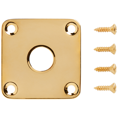 Gibson Metal Jack Plate in Gold