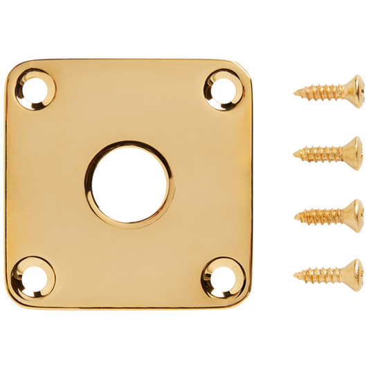 Gibson Metal Jack Plate in Gold