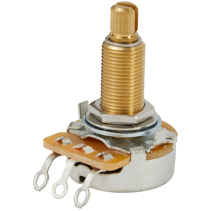 Gibson 500K Audio Taper Potentiometer Long Shaft