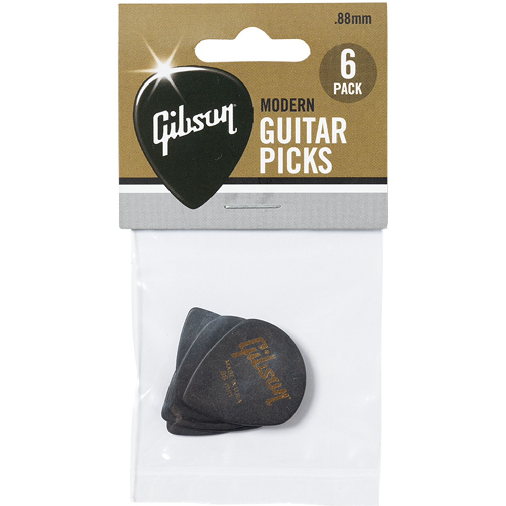 Gibson Modern Guitar Picks, 6-Pack, .88Mm
