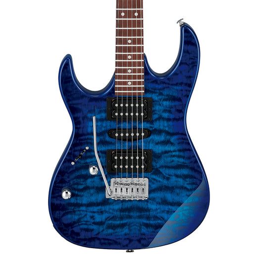 Ibanez RX70QAL Left Handed in Transparent Blue Burst