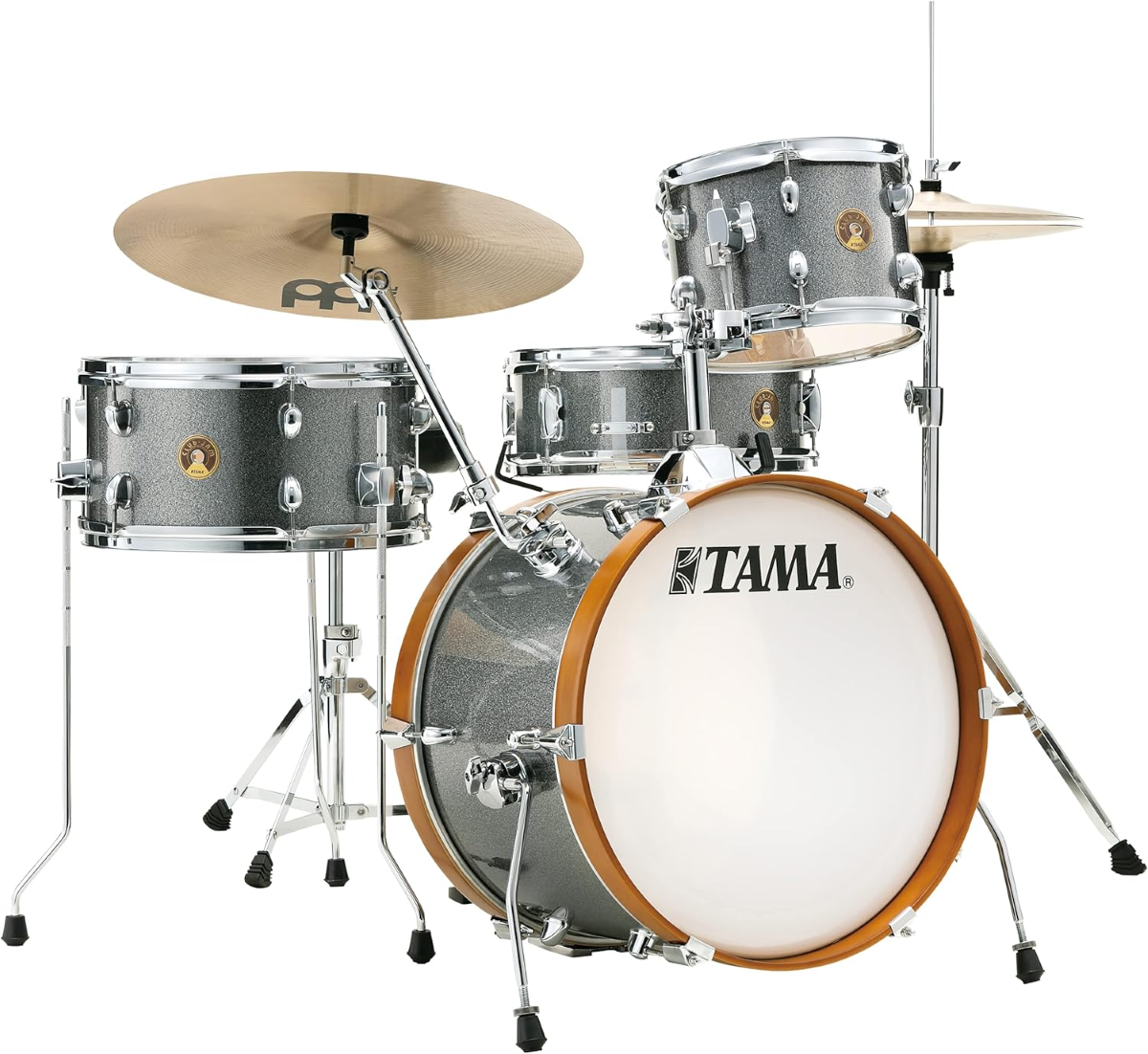 Tama Club Jam 4 Piece Compact Drum Kit in Galaxy Silver