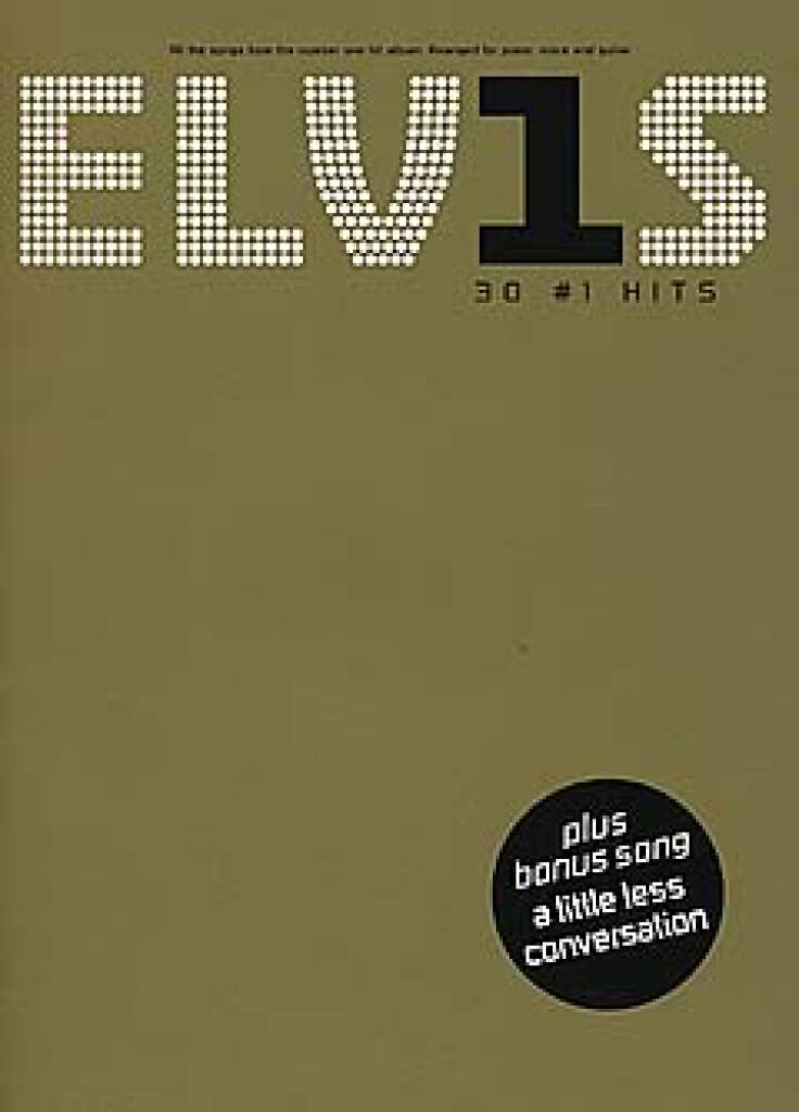 Elvis Presley Elvis 30 No 1 Hits Chord Book