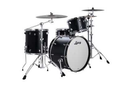 Ludwig NeuSonic FAB 3 Piece Shell Pack in Black Velvet