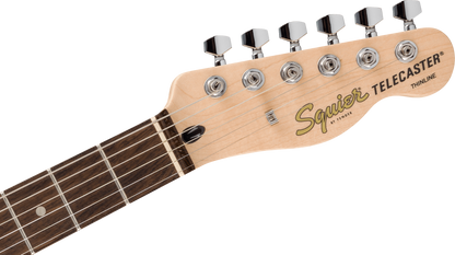 Squier FSR Affinity Series Telecaster Thinline, Laurel Fingerboard, White Pickguard in Lake Placid Blue