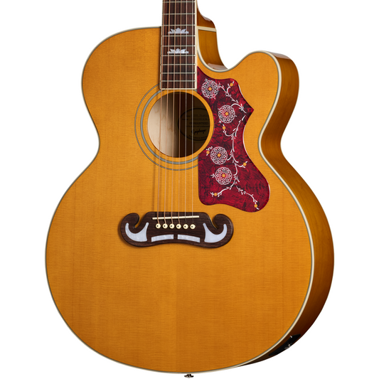 Epiphone J-200 Studio EC Acoustic Electric Guitar in Natural