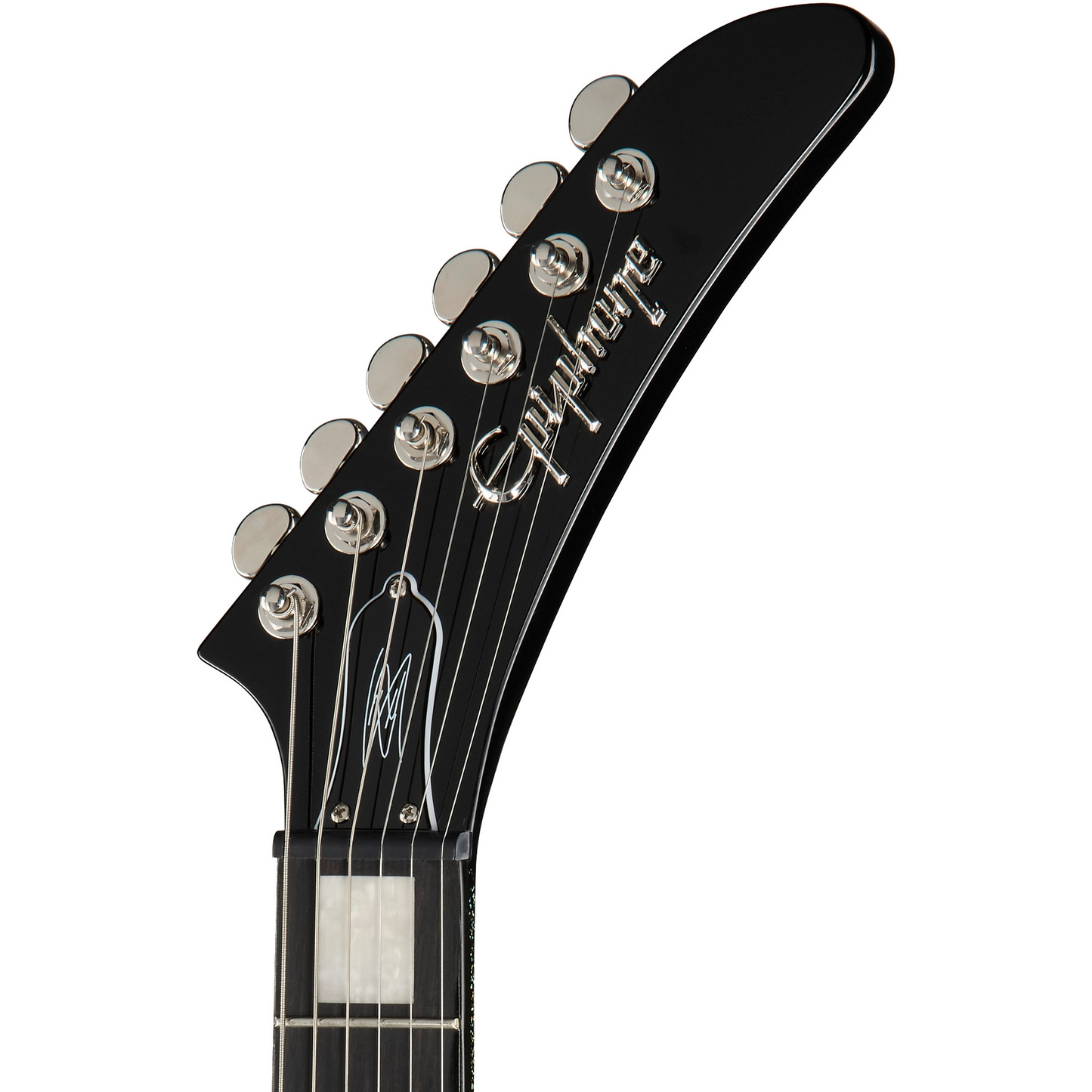 Epiphone Lzzy Hale Explorer Custom in Black Diamond Holographic Sparkle