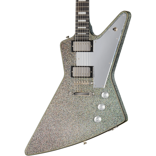 Epiphone Lzzy Hale Explorer Custom in Black Diamond Holographic Sparkle