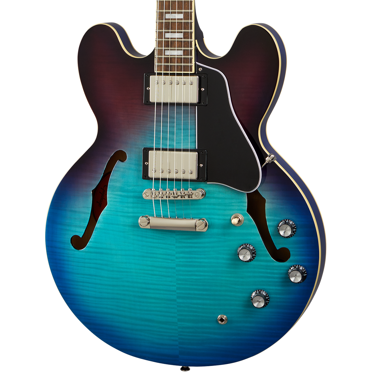 Epiphone ES-335 Figured Electric Guitar in Blueberry Burst