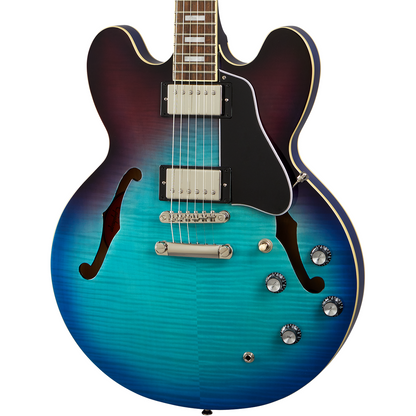 Epiphone ES-335 Figured Electric Guitar in Blueberry Burst