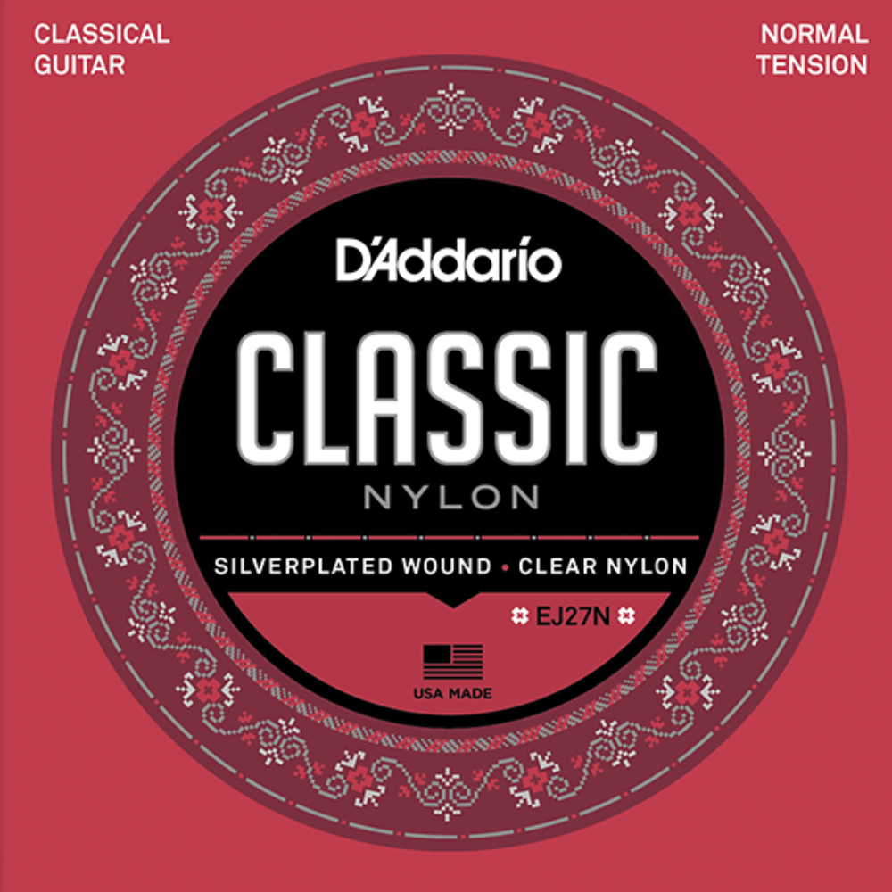 D'Addario EJ27N Student Nylon Classical Guitar Strings Normal Tension