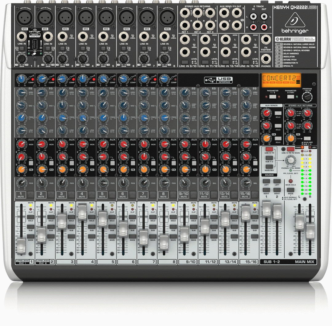 Behringer XENYX QX2222USB Mixer