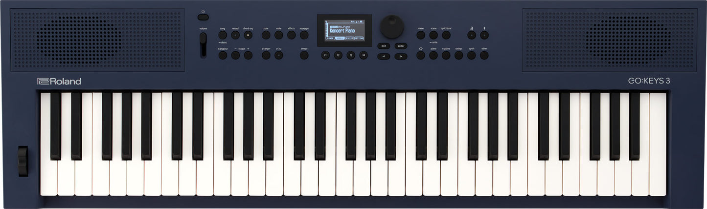 Roland GO KEYS 3 Music Creation Keyboard in Midnight Blue