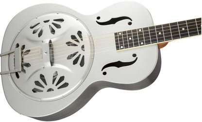 Gretsch G9221 Bobtail Steel Round-Neck A.E., Steel Body Spider Cone Resonator Guitar, Fishman Nashville Resonator Pickup