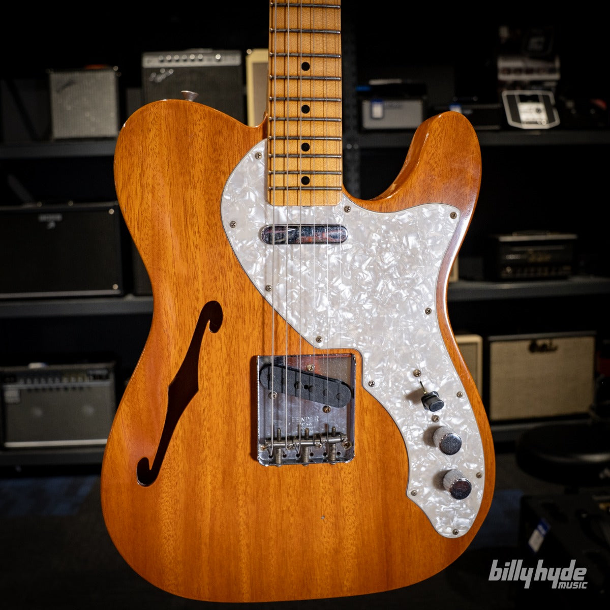 Fender Custom Shop 1968 Telecaster Thinline Journeyman Relic Electric Guitar in Aged Natural