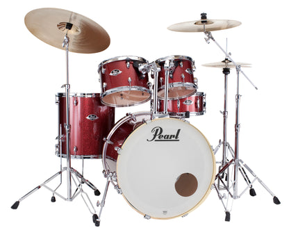 Pearl Export 20" Fusion 5 Piece Drum Kit in Black Cherry Glitter