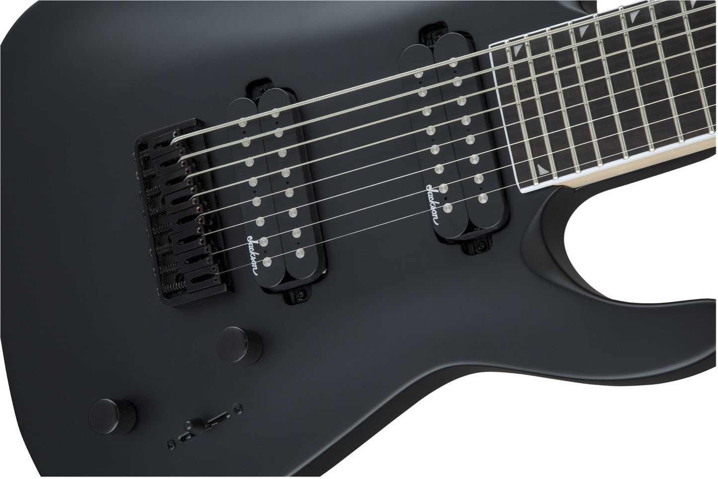 Jackson JS Series Dinky Arch Top JS32-8 DKA HT, Amaranth Fingerboard in Satin Black