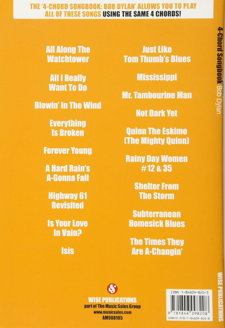 4 Chord Songbook Bob Dylan