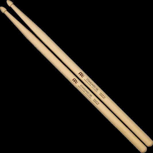 Meinl SB102 Standard 5B American Hickory Wood Tip Drumsticks