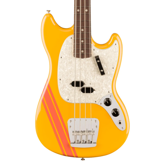 Fender Vintera II '70s Competition Mustang Bass, Rosewood Fingerboard in Competition Orange