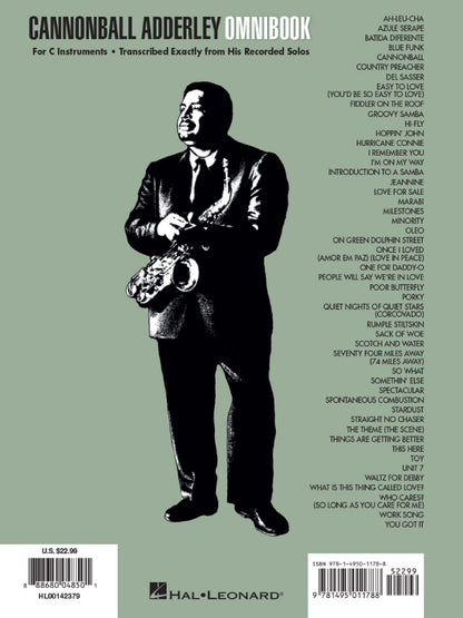 Cannonball Adderley Omnibook C Edition