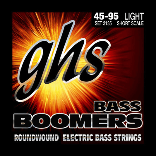 GHS 3135 Bass Boomers Short Scale Guitar Strings 45-95 Gauge