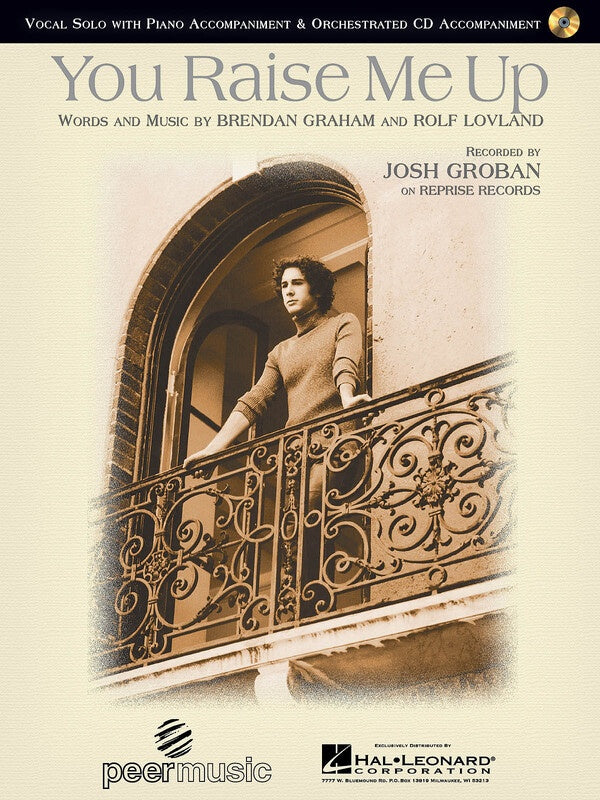 Josh Groban You Raise Me Up Vocal Solo BK/CD