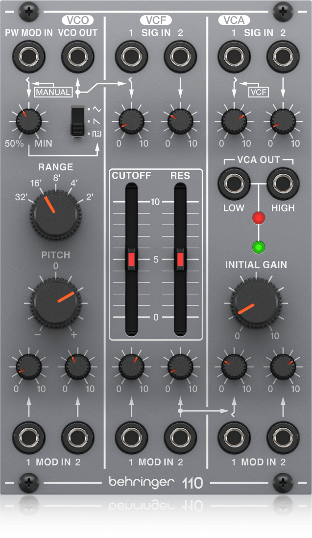 Behringer 110 VCO, VCF And VCA Eurorack Module