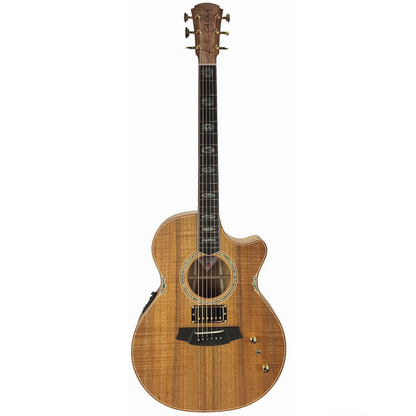 Cole Clark CTL3EC-BLBL-HUM True Hybrid Thinline in Acoustic Electric Guitar in Natural