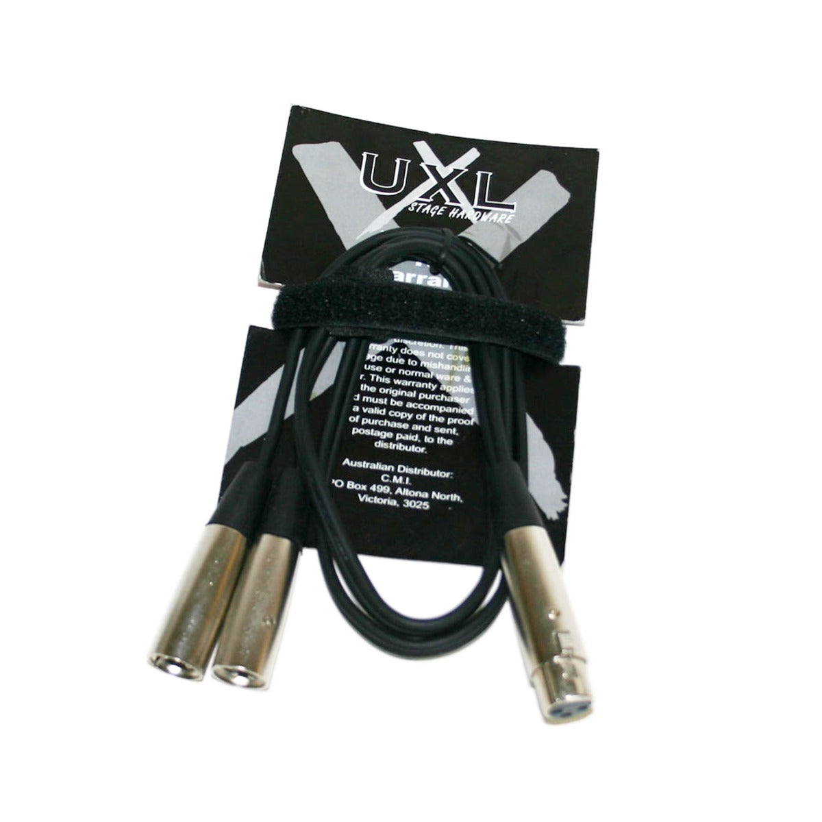 UXL PYX13 1m Y Cable XLRF TO 2xXLRM Plugs