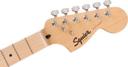 Squier FSR Squier Sonic Mustang HH, Maple Fingerboard, White Pickguard in Sonic Blue