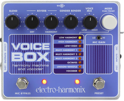 Electro Harmonix Voice Box Vocal Harmony Machine and Vocoder Pedal