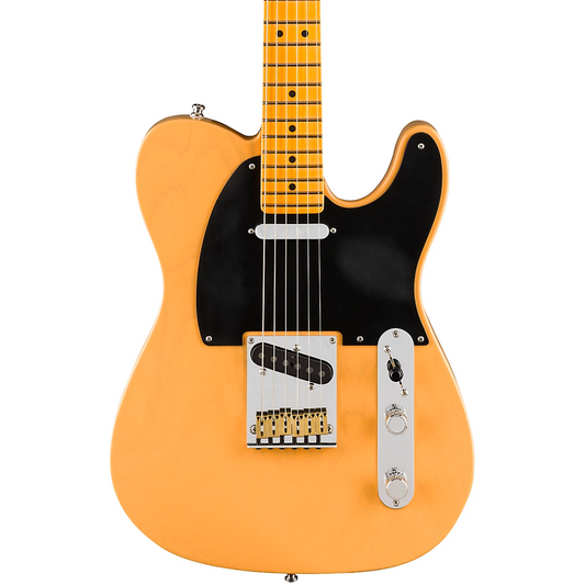 Fender American Ultra Luxe Vintage '50s Telecaster Electric Guitar, Maple Fingerboard in Butterscotch Blonde